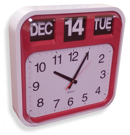 Calendar Flip Clock Red