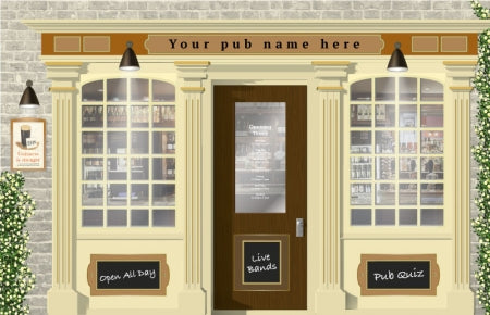 Pub or Bar Personalised Wallpaper Mural - 3730mm