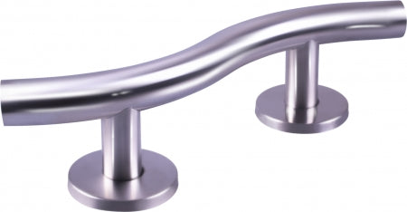 Curved Stainless Steel Grab Bar